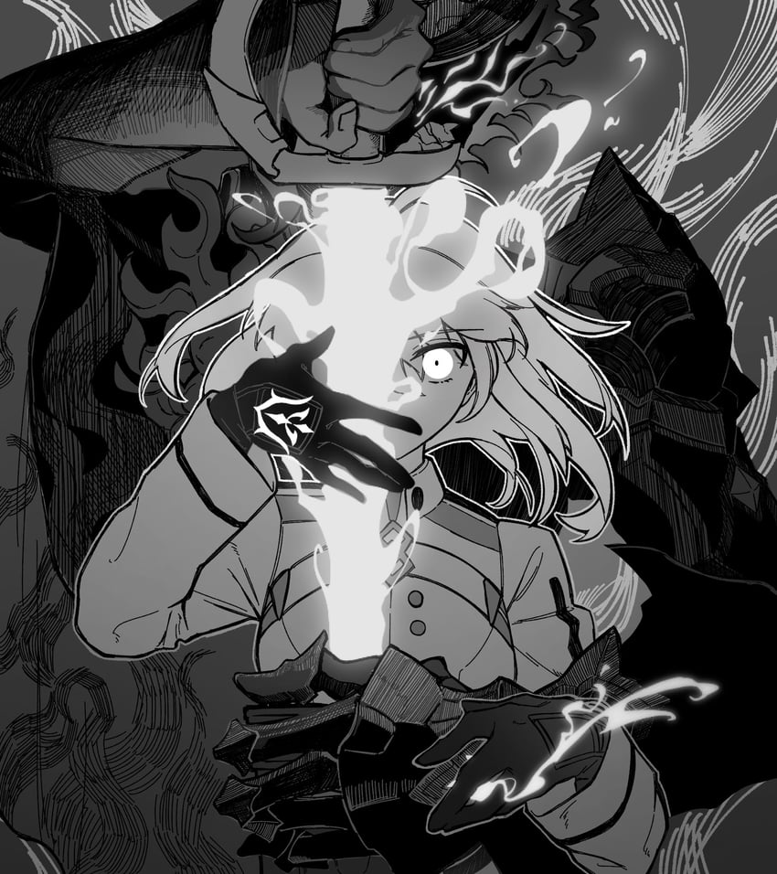 fujimaru ritsuka, edmond dantes, and the count of monte cristo (fate and 1 more) drawn by yasoni82