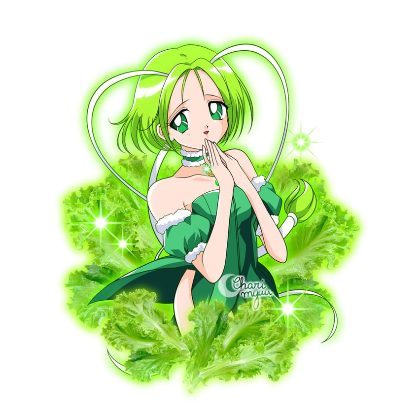 midorikawa lettuce and mew lettuce (bishoujo senshi sailor moon and 1 more) drawn by honeymoonpetal