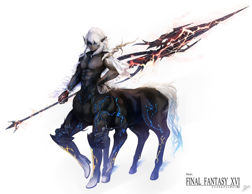 sleipnir and sleipnir harbard (final fantasy and 1 more) drawn by mario_(2669431)