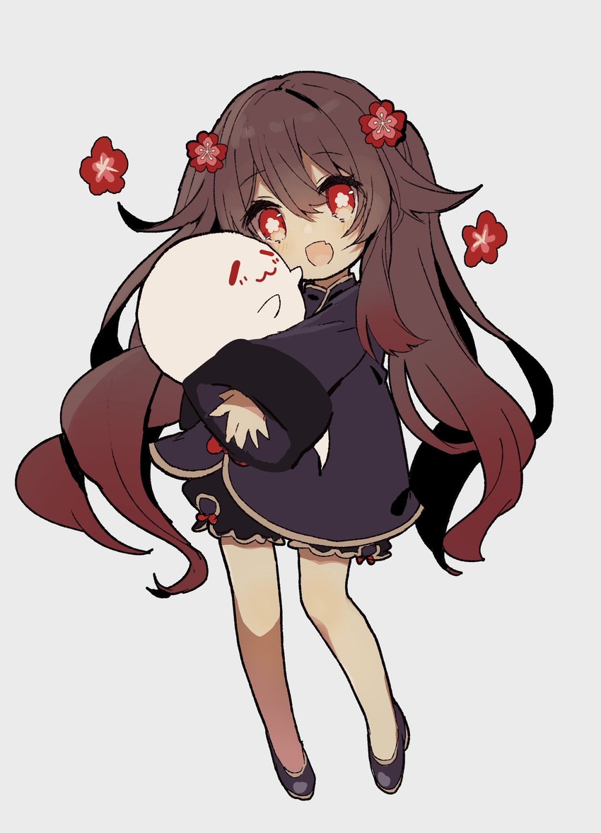 hu tao and boo tao (genshin impact) drawn by merry-san