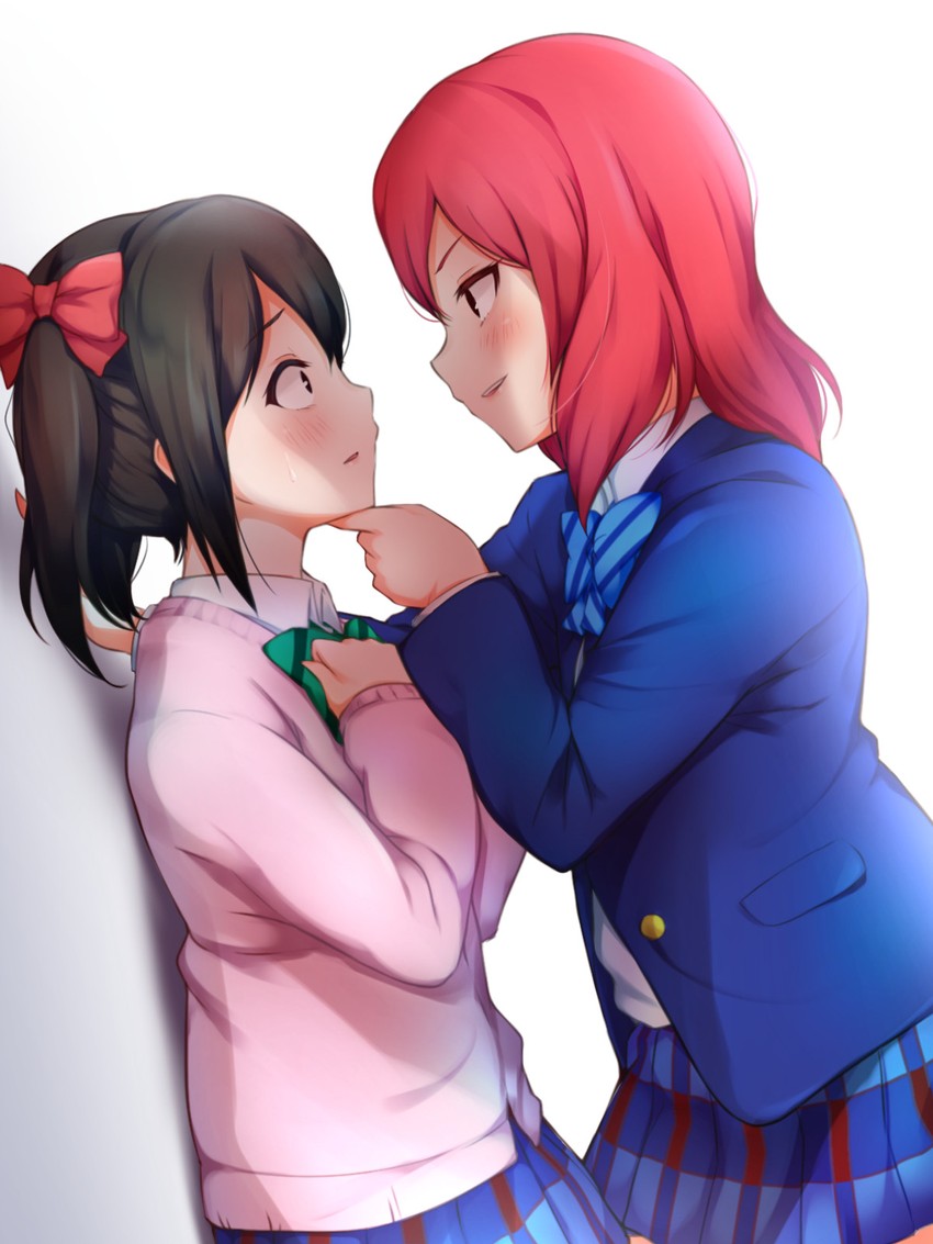 nishikino maki and yazawa nico (love live! and 1 more) drawn by hitotsuki_no_yagi
