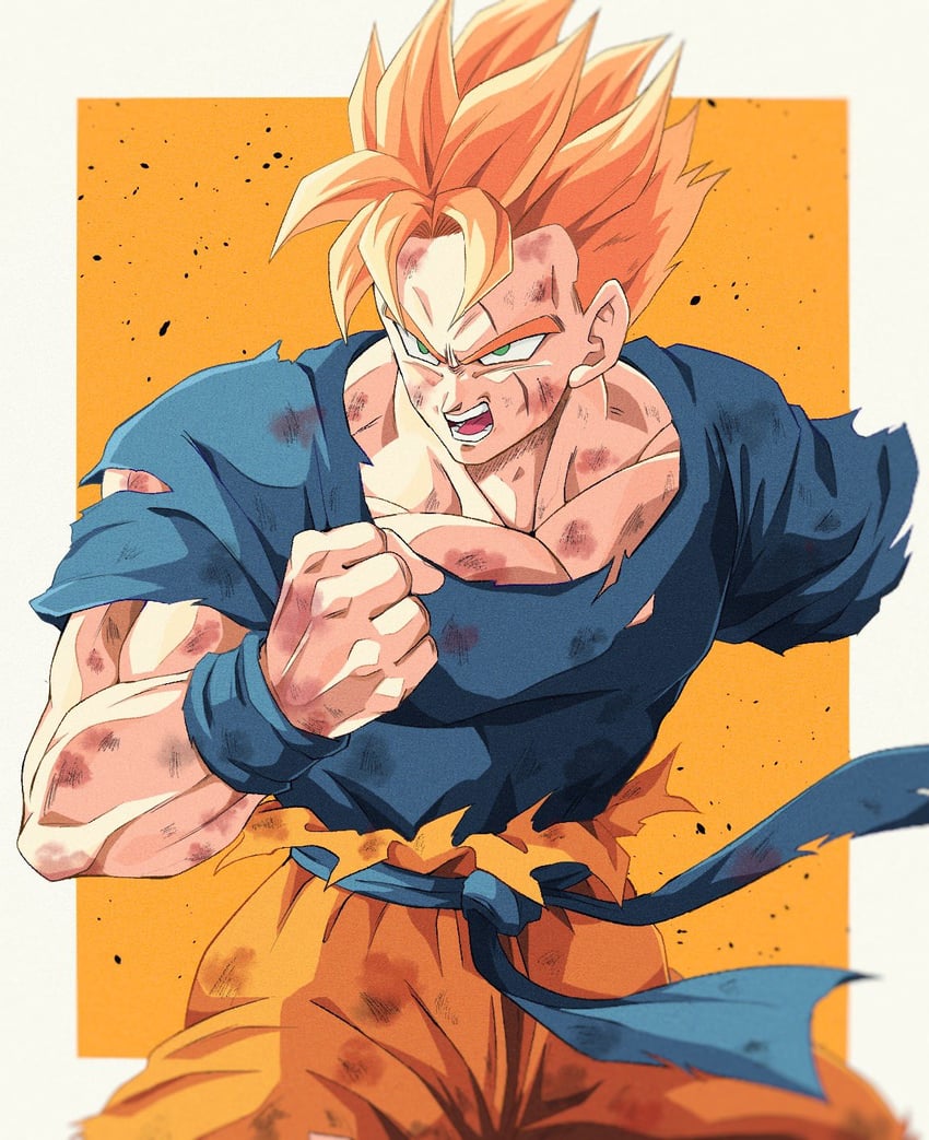 son gohan (dragon ball and 1 more) drawn by bure_(fantasticyouth7)