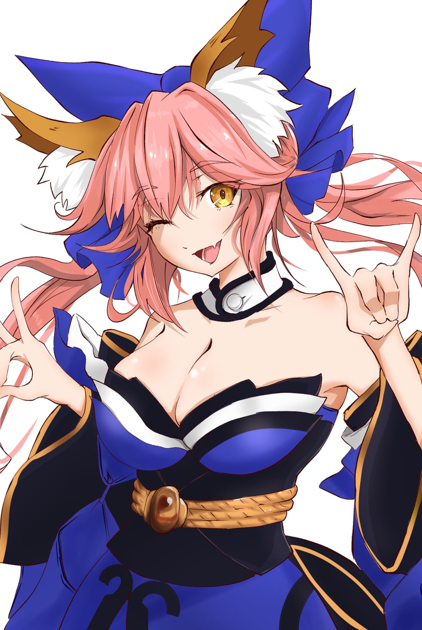 tamamo and tamamo no mae (fate and 2 more) drawn by you26