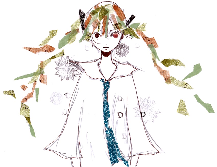hatsune miku (vocaloid and 1 more) drawn by ryono