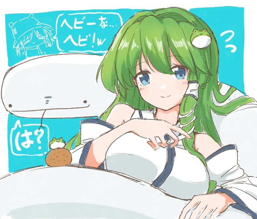 kochiya sanae and moriya suwako (touhou) drawn by nazawa_(nother)
