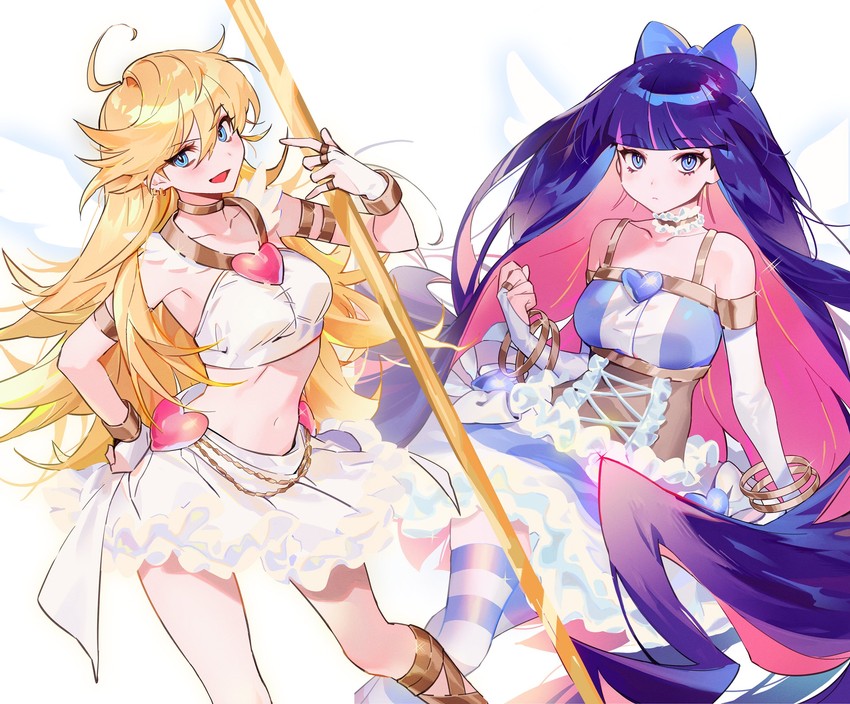 stocking and panty (panty & stocking with garterbelt) drawn by seoji