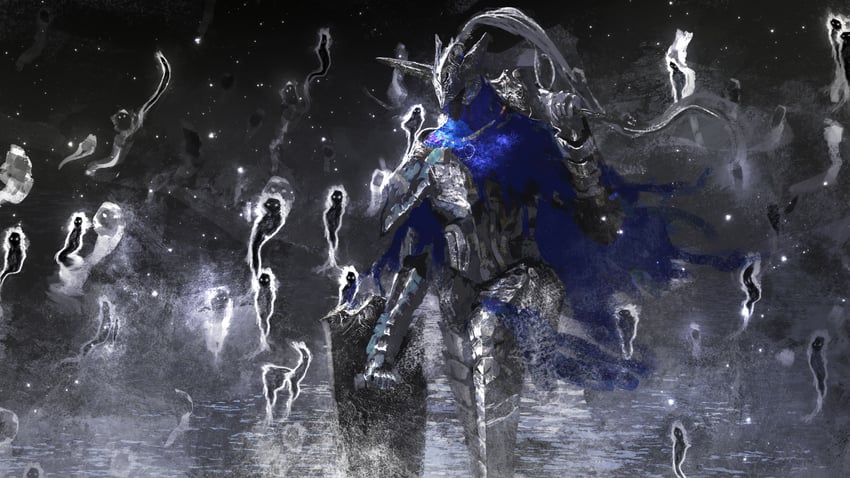 artorias the abysswalker (dark souls and 1 more) drawn by asaki_(asaki_vision)