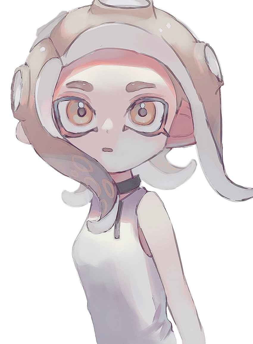 octoling player character, octoling girl, and agent 8 (splatoon and 2 more) drawn by tiripow