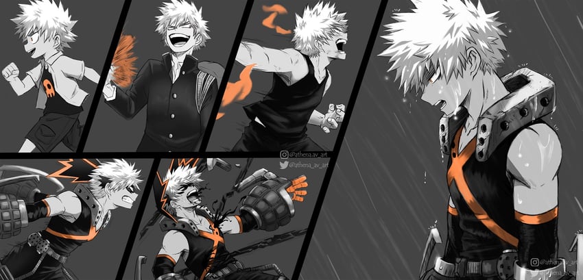 bakugou katsuki (boku no hero academia) drawn by athena_av