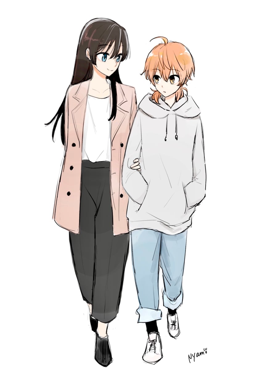 koito yuu and nanami touko (yagate kimi ni naru) drawn by nyamo