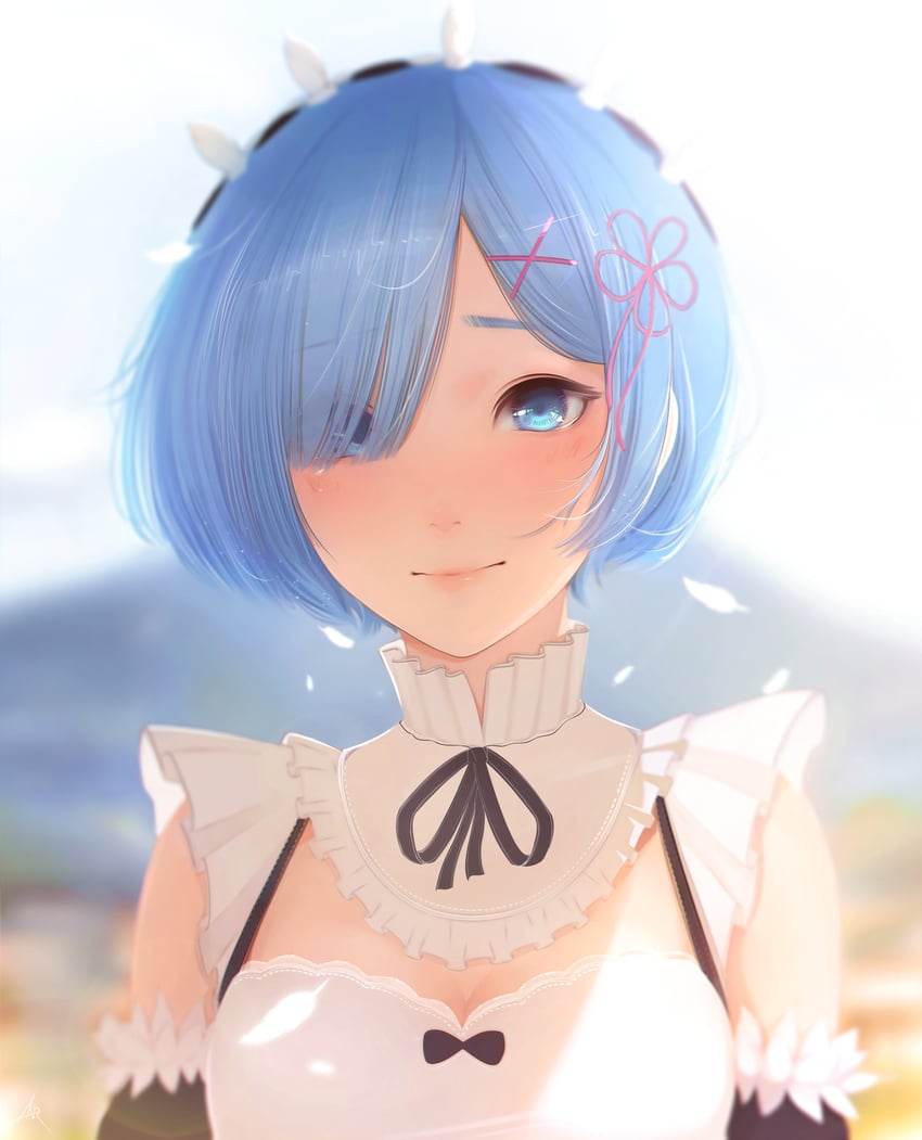 rem (re:zero kara hajimeru isekai seikatsu) drawn by hanr10