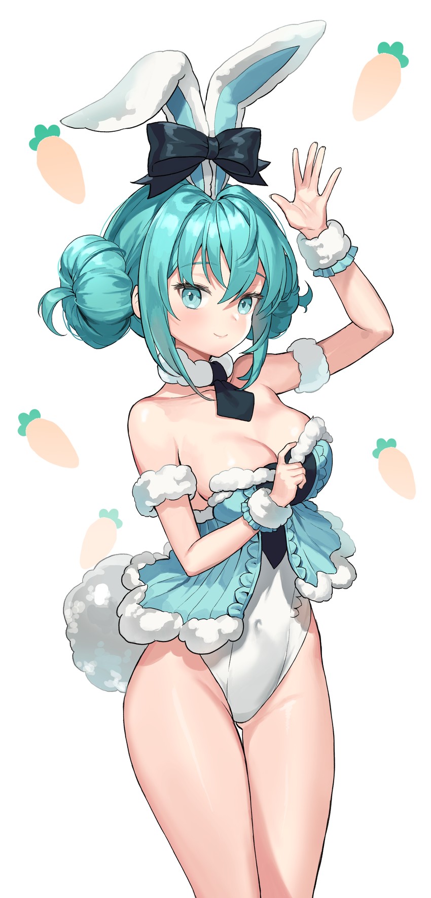 hatsune miku and bicute bunnies miku (vocaloid) drawn by hyoin