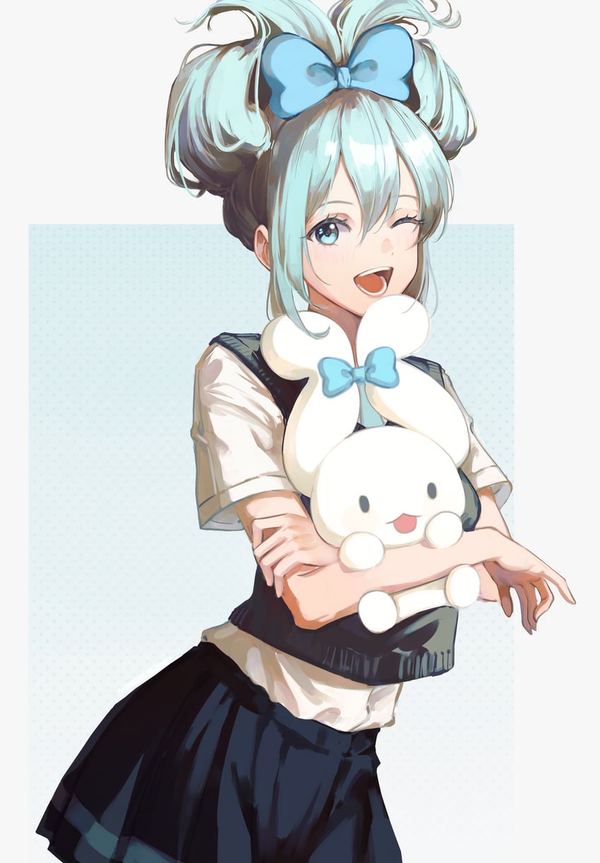 hatsune miku, cinnamoroll, and cinnamiku (vocaloid and 2 more) drawn by dalchae