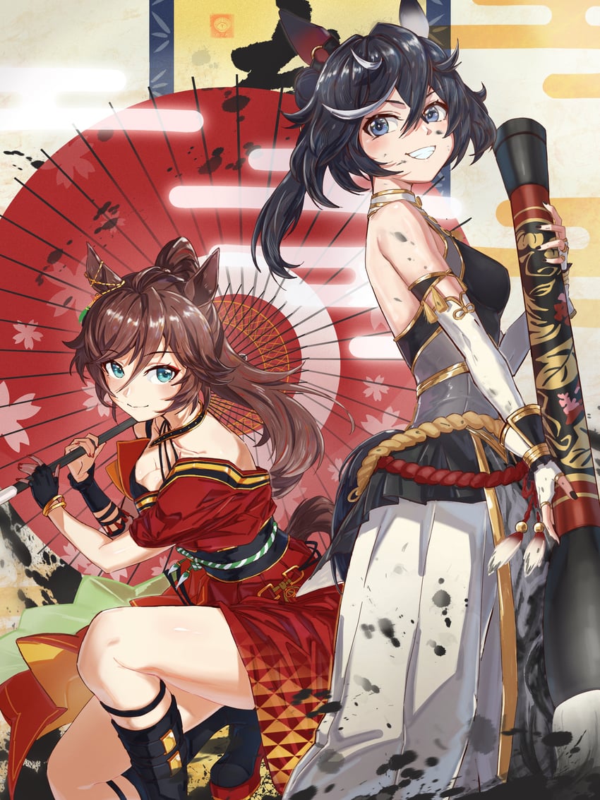 katsuragi ace and mr. c.b. (umamusume) drawn by tororo_kafka