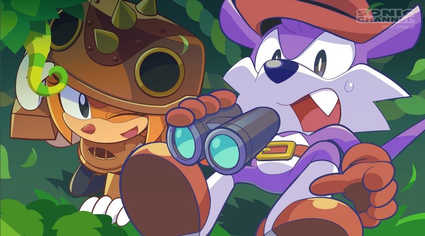 trip the sungazer and fang the sniper (sonic and 3 more) drawn by hayane_tomoko