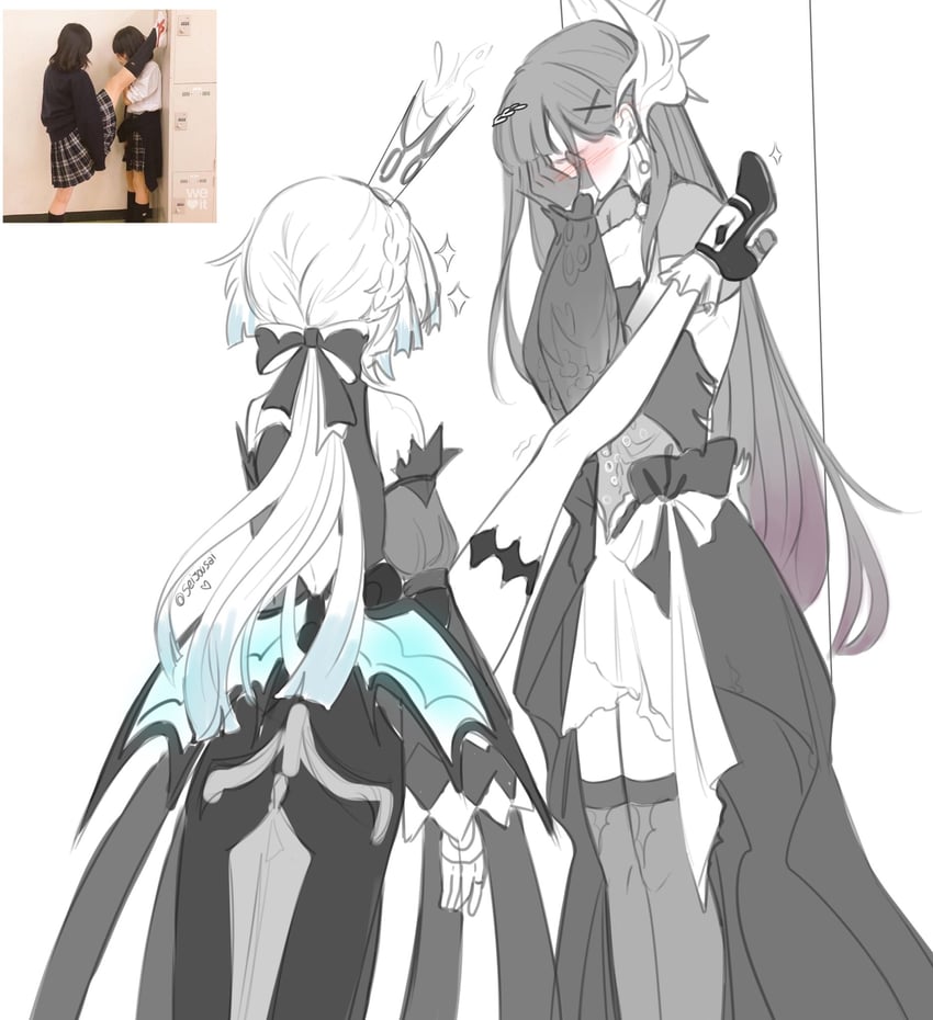cerydra and hysilens (honkai and 1 more) drawn by seijousai