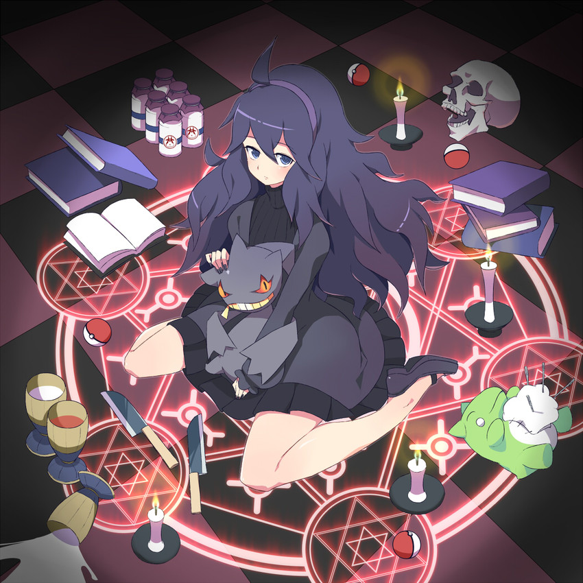 hex maniac and banette (pokemon and 1 more) drawn by tm_(hanamakisan)