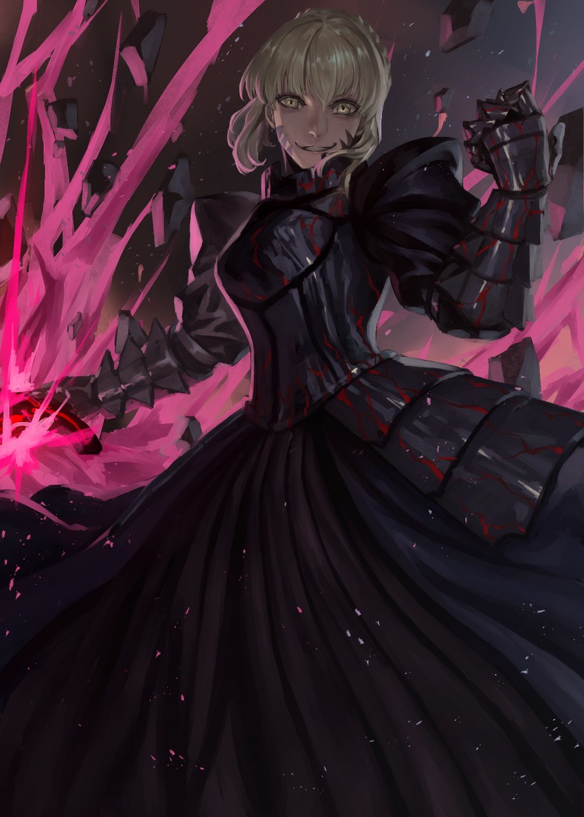 artoria pendragon and saber alter (fate and 2 more) drawn by peperon_(peperou)