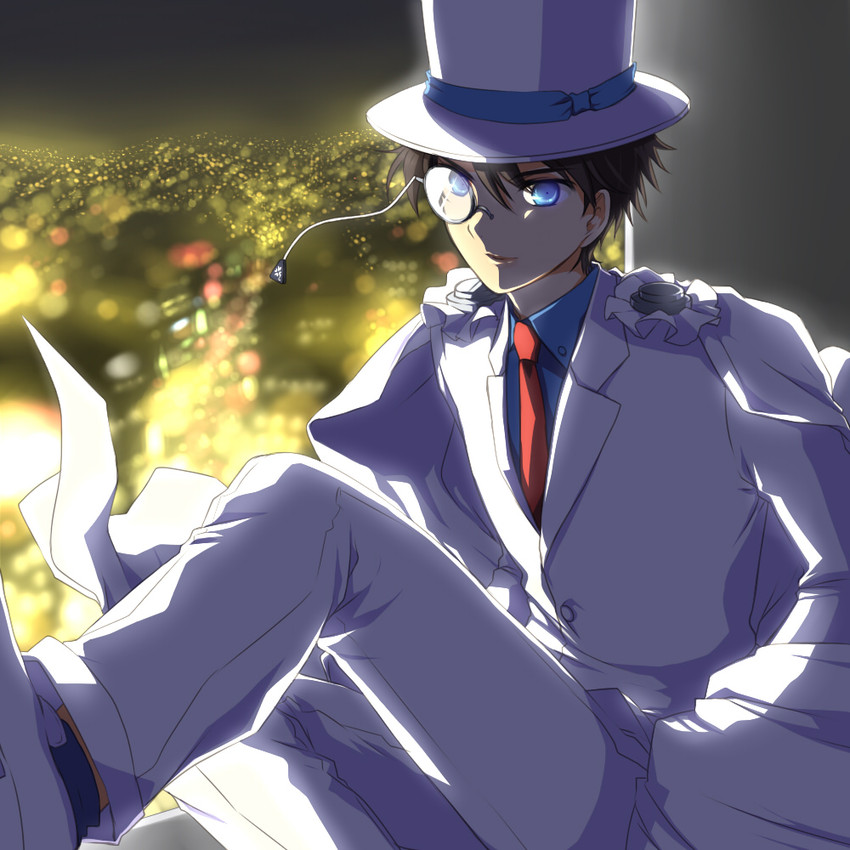 kaitou kid (meitantei conan and 1 more) drawn by meimone