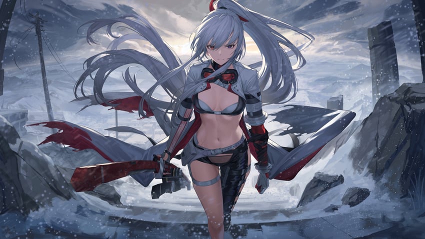 alpha and lucia: crimson weave (punishing: gray raven) drawn by cc_xiaotintin