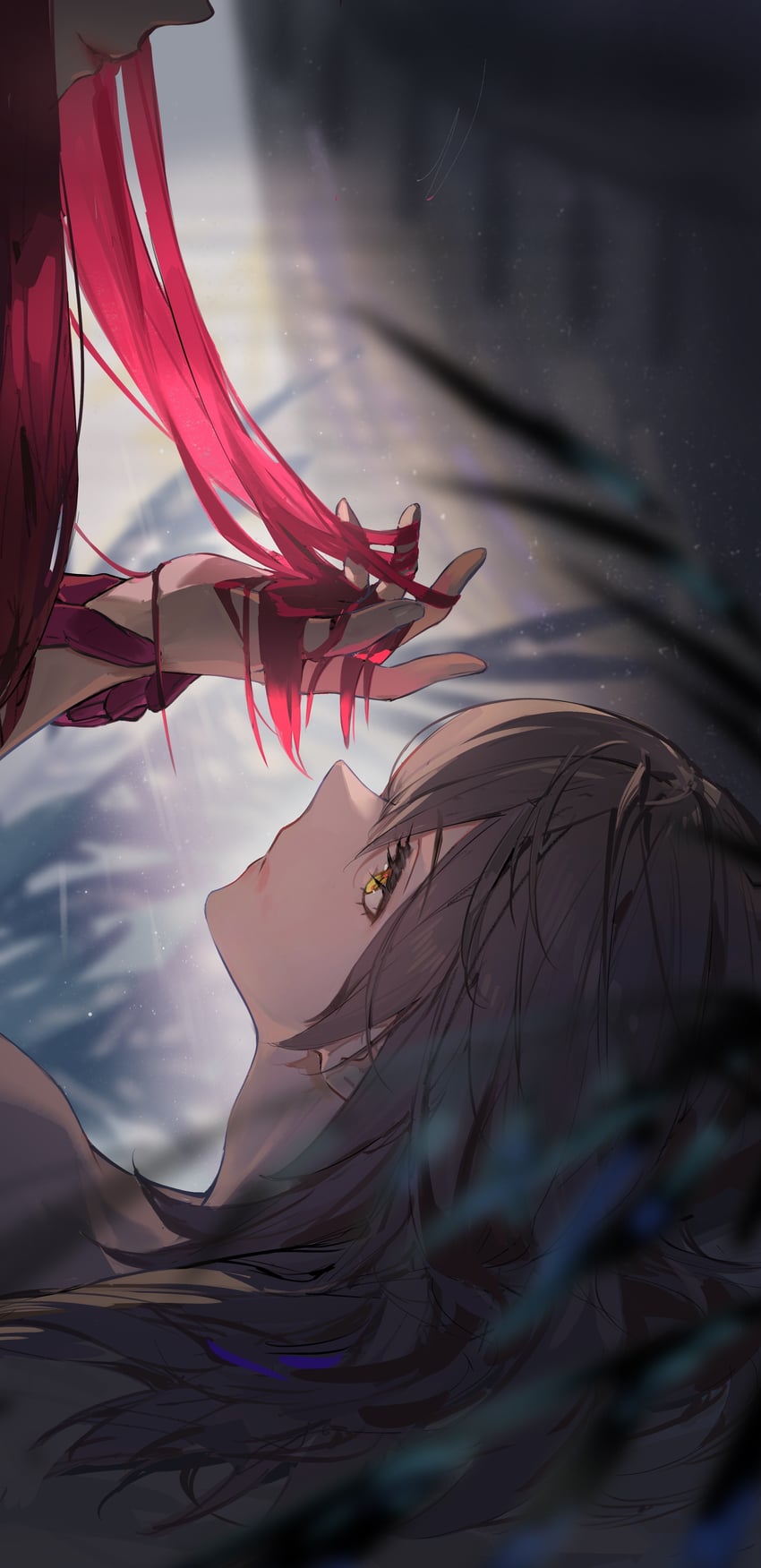 trailblazer, stelle, and kafka (honkai and 1 more) drawn by rafaelaaa