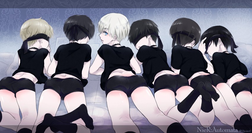 9s, 4s, 801s, 32s, 42s, and 1 more (nier and 2 more) drawn by iroiro_(0iroiro0)