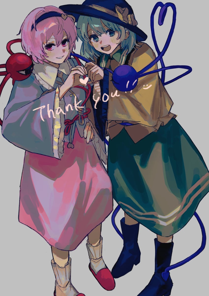 komeiji koishi and komeiji satori (touhou) drawn by gotagotay