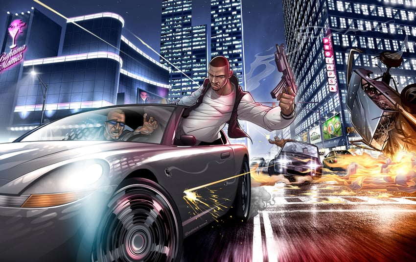 luis lopez and tony prince (grand theft auto and 2 more) drawn by patrick_brown