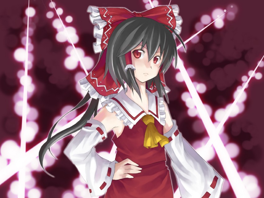 hakurei reimu (touhou) drawn by yuuta_(tokoton_hirune_hiyori)