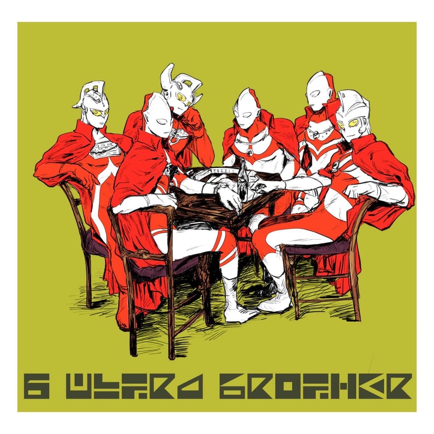 ultraman, ultraseven, ultraman tarou, ultraman jack, zoffy, and 1 more (ultra series and 7 more) drawn by negimiso3102