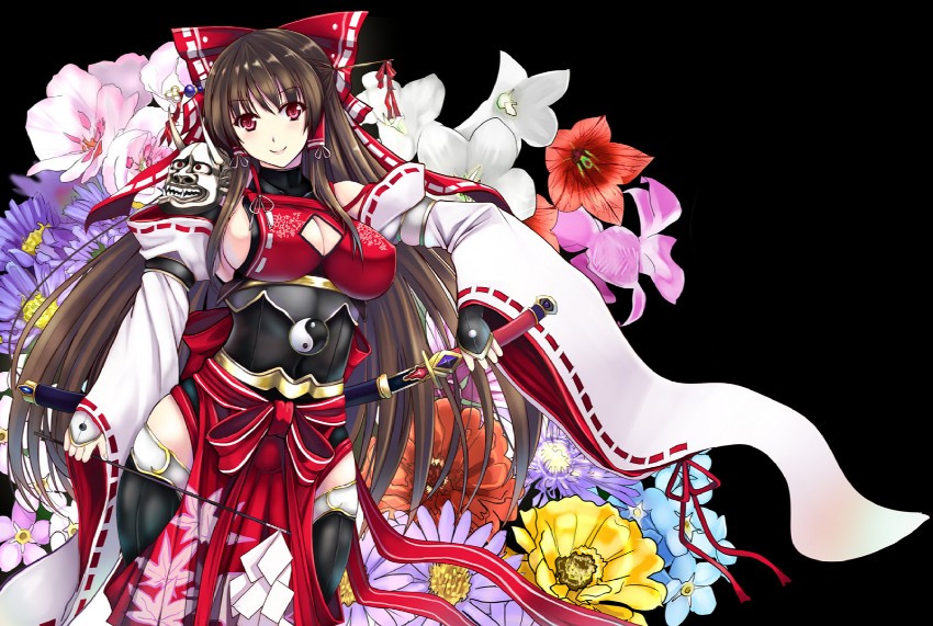 hakurei reimu and sendai hakurei no miko (touhou) drawn by mugenshiki