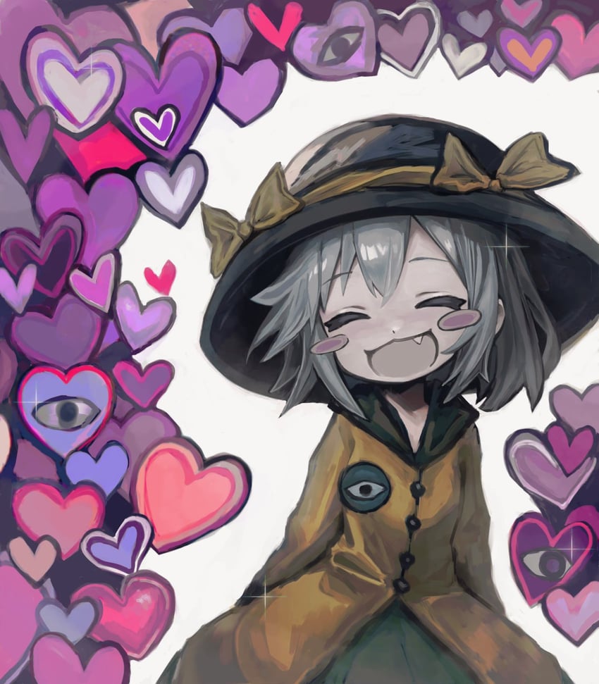 komeiji koishi (touhou and 1 more) drawn by kinutaku