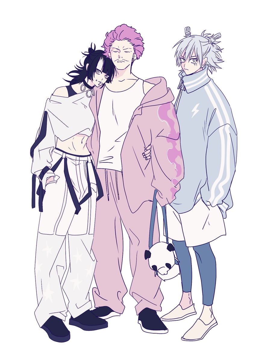 kashimo hajime, hakari kinji, and hoshi kirara (jujutsu kaisen) drawn by yuz46