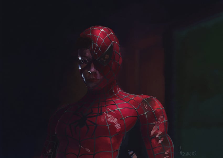 spider-man and peter parker (marvel and 2 more) drawn by neoruke