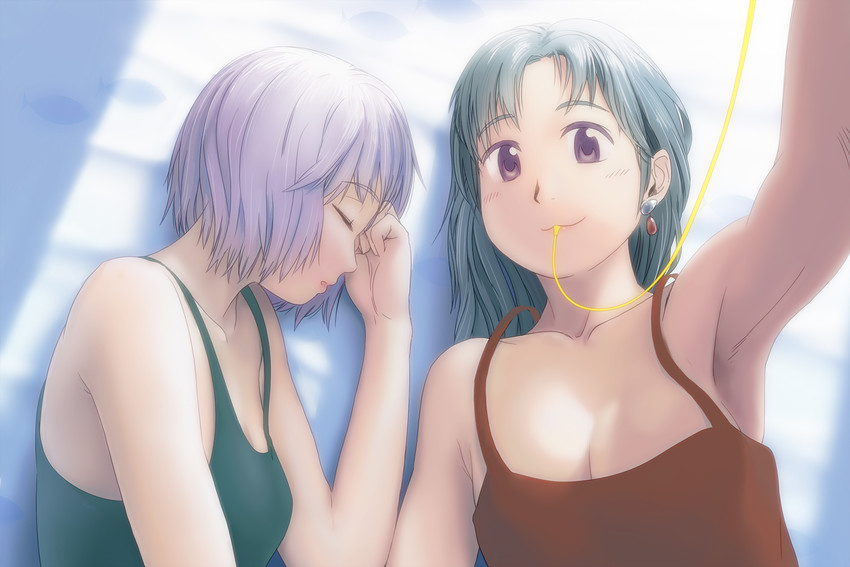 hatsuseno alpha and takatsu kokone (yokohama kaidashi kikou) drawn by hibi_kaiyou