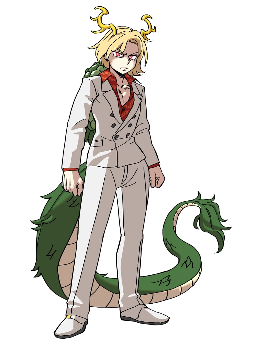 kicchou yachie and kiryu kazuma (touhou and 2 more) drawn by eddybird55555