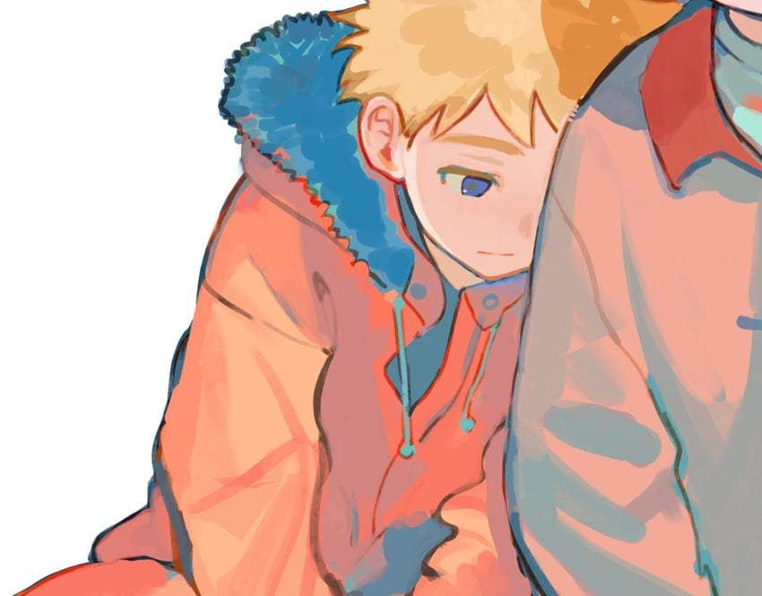 stan marsh and kenny mccormick (south park) drawn by cuf_nayl