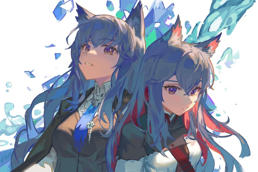 texas and texas the omertosa (arknights) drawn by rui_(gsr1982)