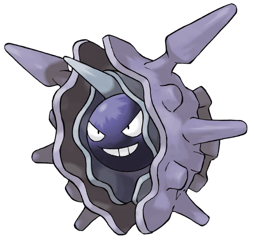 cloyster (pokemon and 1 more) drawn by sugimori_ken
