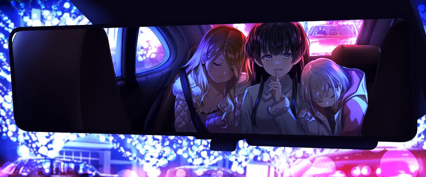 mayuzumi fuyuko, serizawa asahi, and izumi mei (idolmaster and 1 more) drawn by kaede_(harutan109)