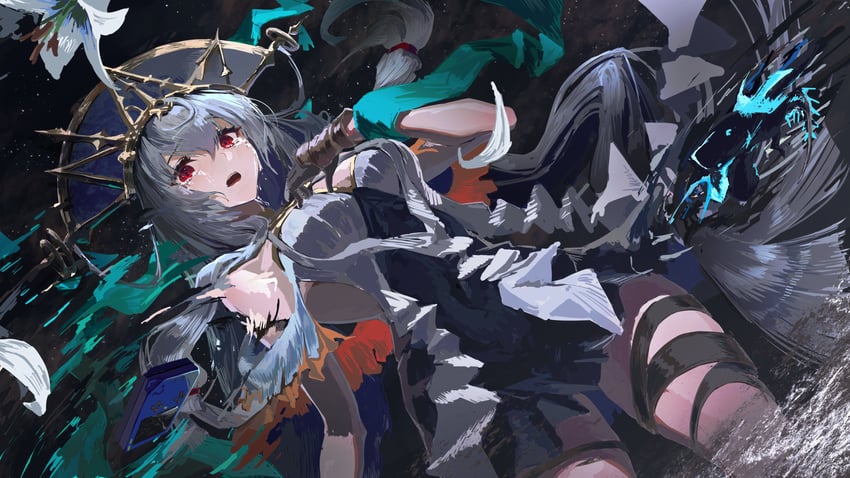 skadi and skadi the corrupting heart (arknights) drawn by ukai_(fmxc3282)