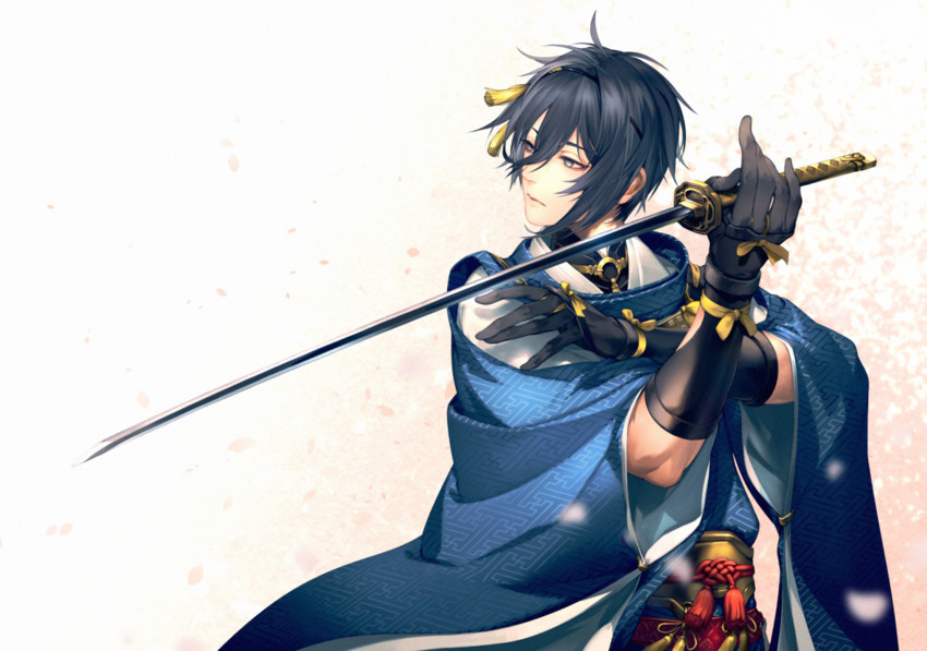 mikazuki munechika (touken ranbu) drawn by kodama_(wa-ka-me)