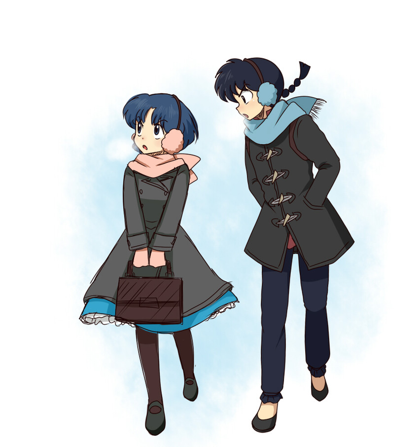 tendou akane and saotome ranma (ranma 1/2) drawn by lum10
