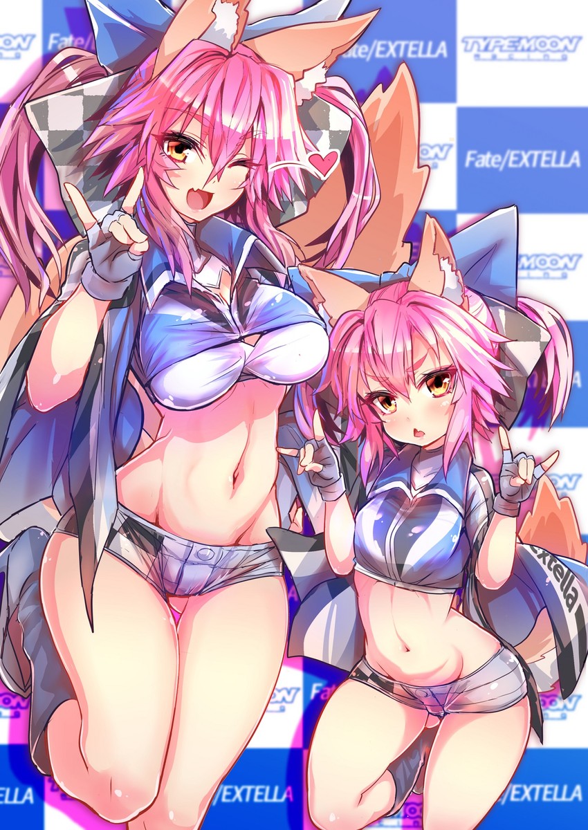 tamamo and tamamo no mae (fate and 3 more) drawn by wisespeak