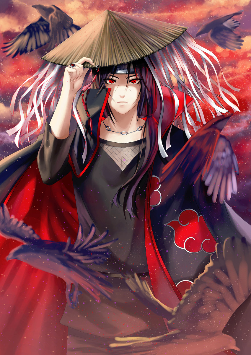 uchiha itachi (naruto) drawn by yoneyu