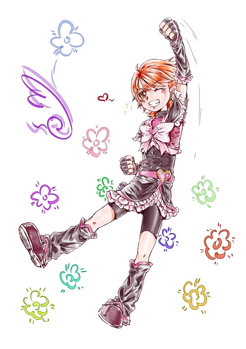 misumi nagisa and cure black (precure and 2 more) drawn by pikapika_(anshu)