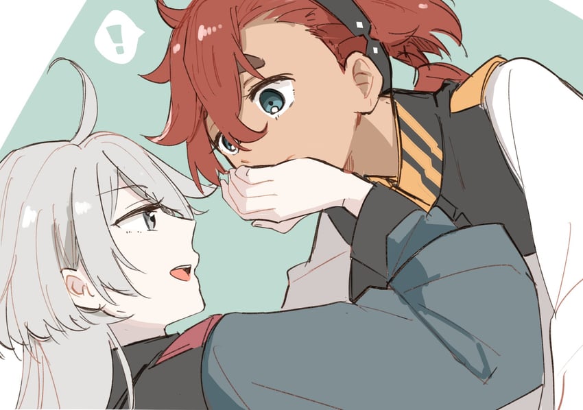 suletta mercury and miorine rembran (gundam and 1 more) drawn by uuron_(nkktmrrr)