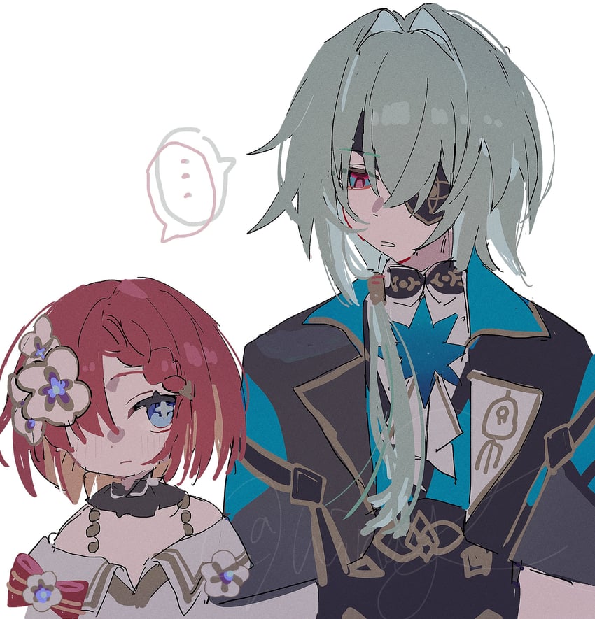 anaxa and trianne (honkai and 1 more) drawn by hinay_2