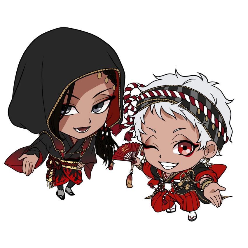 jamil viper and kalim al-asim (twisted wonderland) drawn by sano_(hospital_0434)