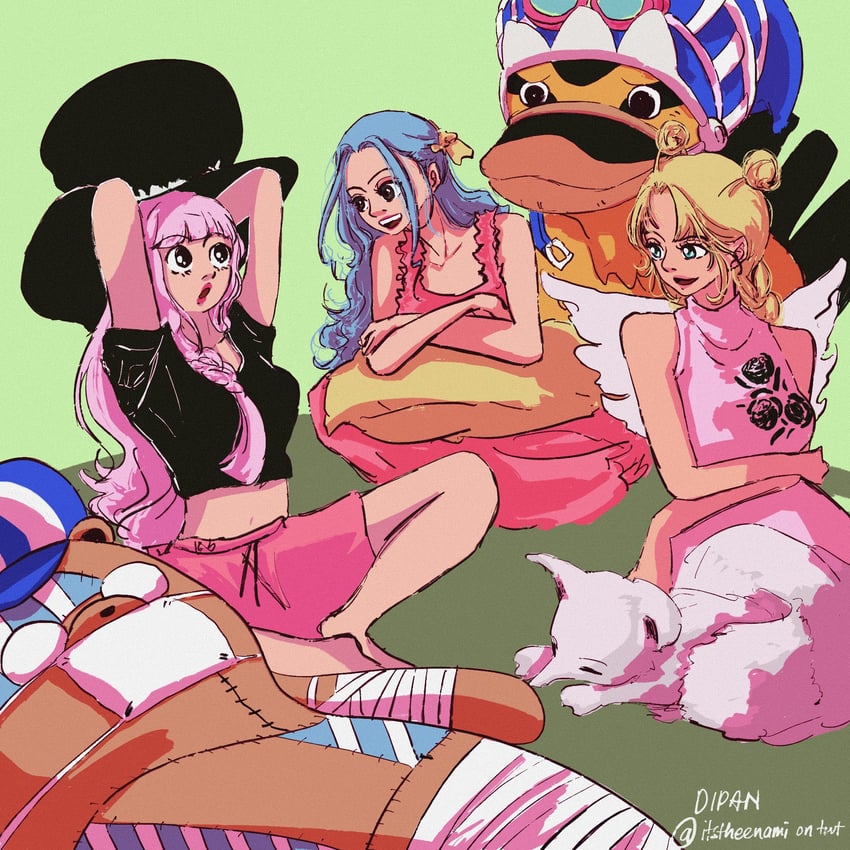 perona, nefertari vivi, kumacy, karoo, conis, and 1 more (one piece) drawn by itstheenami
